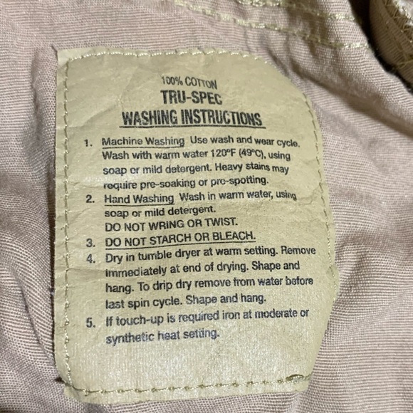 EUC Tru Spec BDU Tactical pant Khaki Tan M / L - Picture 13 of 16